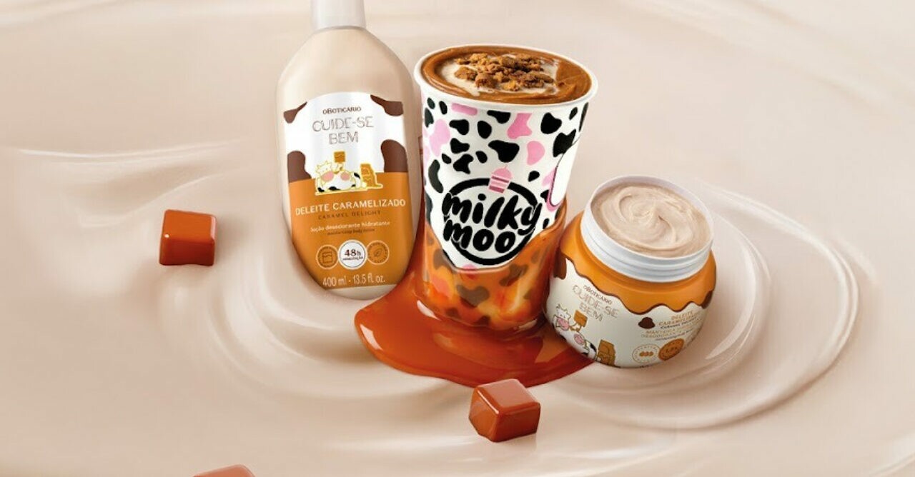 O Boticário e Milky Moo lançam collab com milkshake