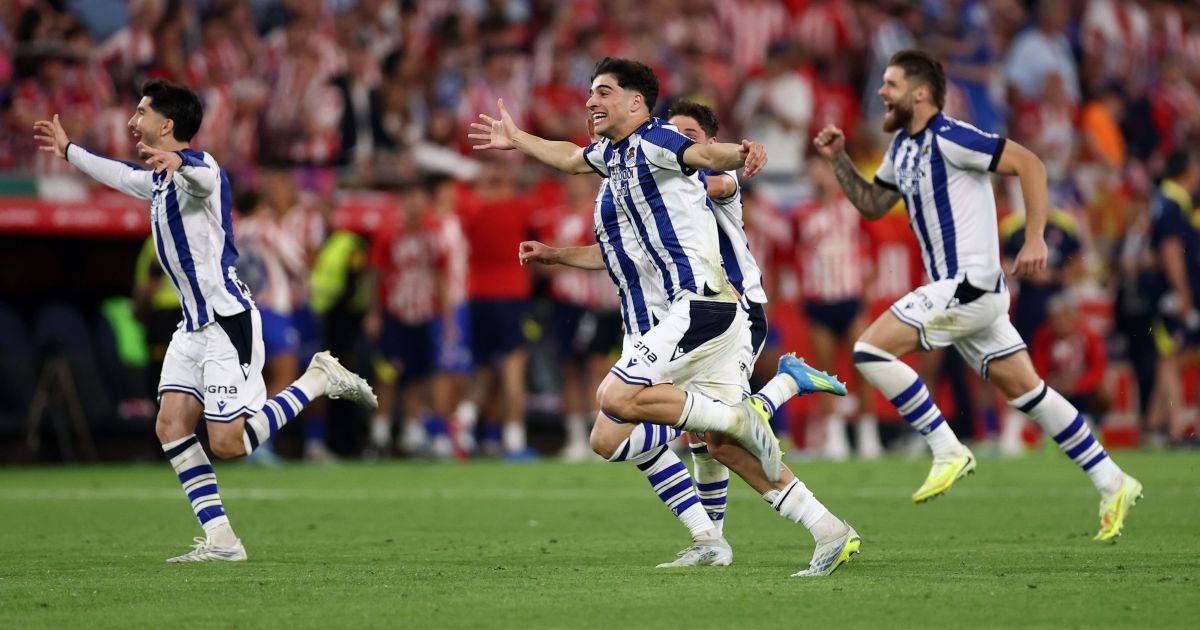 Real Sociedad vence Atlético de Madrid e é campeã da Copa do Rei da Espanha