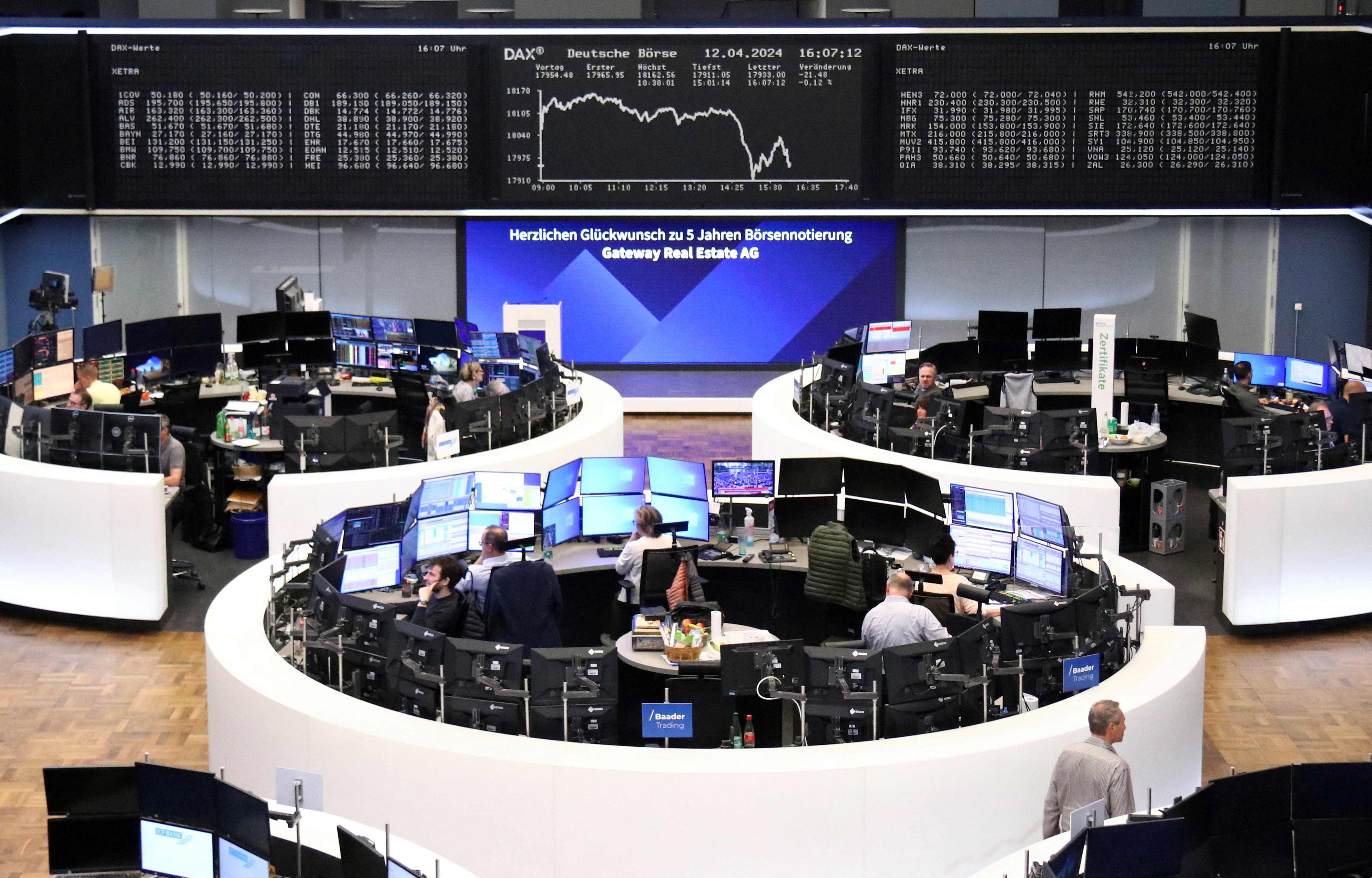 Bolsas da Europa fecham sem direção única sob expectativas de acordo entre EUA e Irã