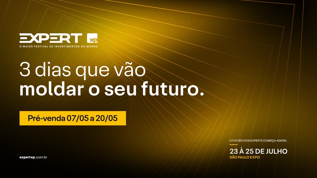 Expert XP 2026: maior festival de investimentos do mundo acontece de 23 a 25 de julho