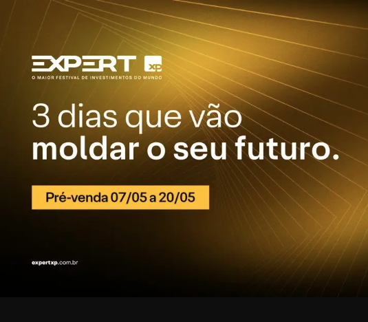 Últimos dias: garanta seu ingresso da Expert com Cartão XP e Cupom InfoMoney