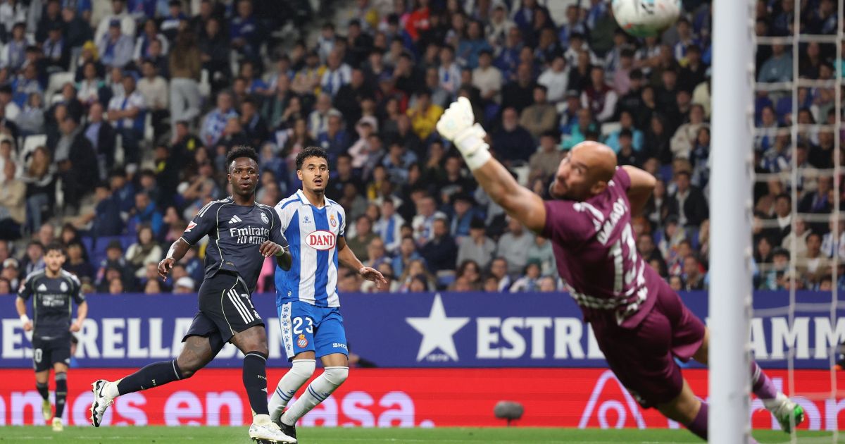 Vini Jr decide, Real Madrid vence Espanyol e segue vivo na briga por LaLiga
