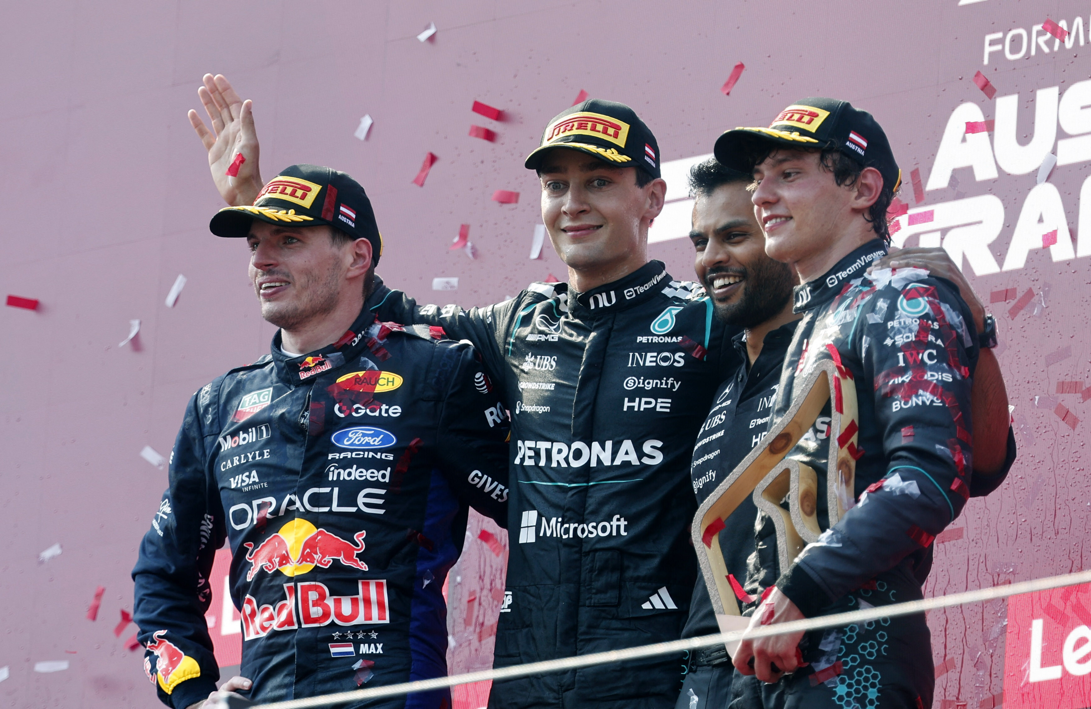 George Russell vence GP da Áustria e recupera vice-liderança; Bortoleto chega em 11º