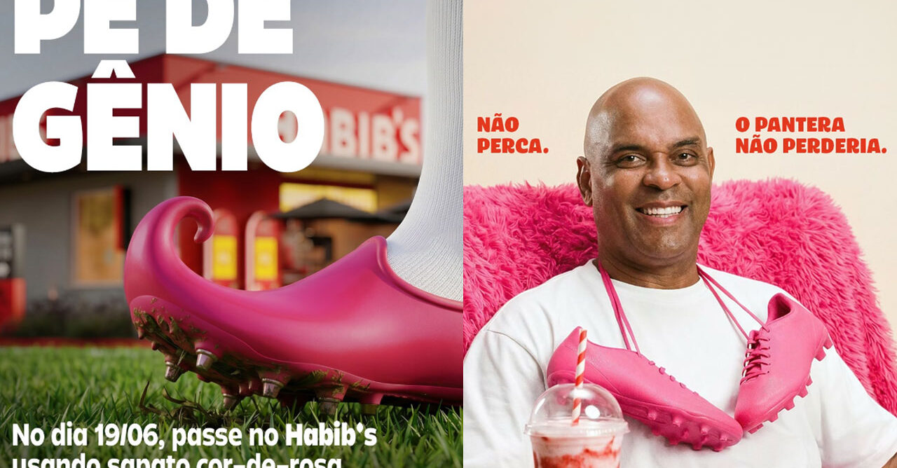 Habib’s e Bob’s entram na trend da chuteira cor-de-rosa