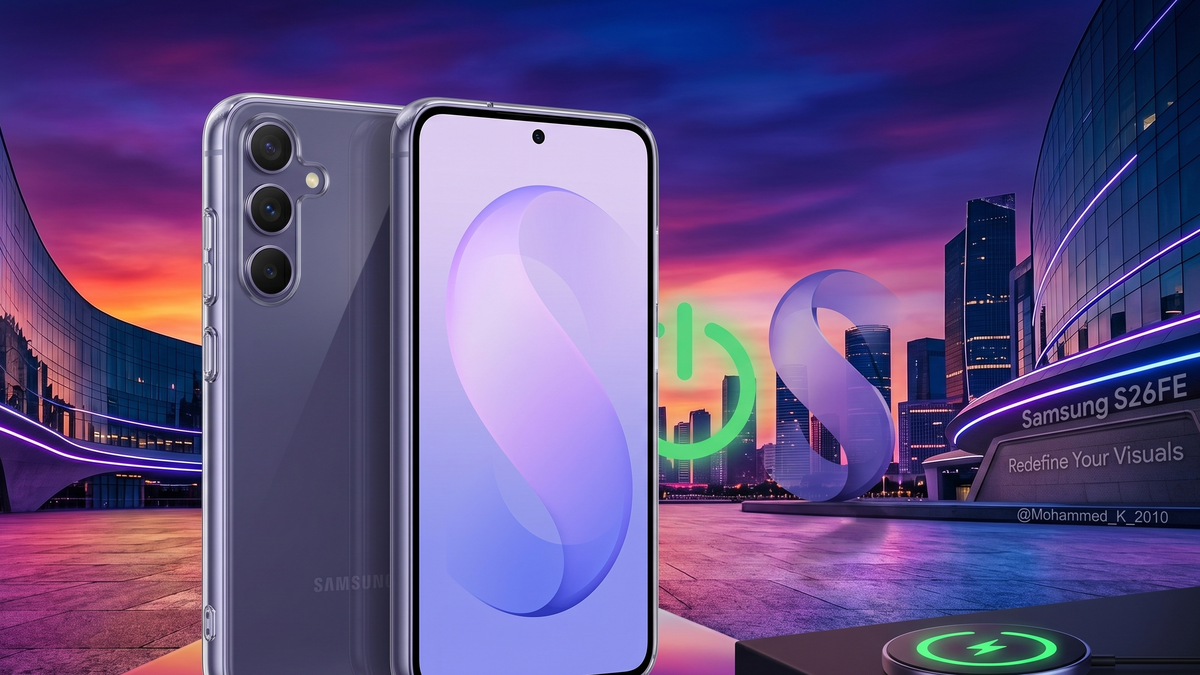 Novo vazamento revela papel de parede oficial do Galaxy S26 FE