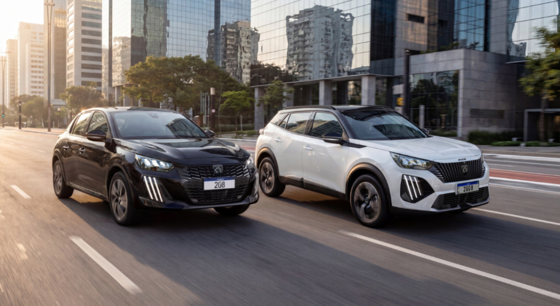Peugeot oferece 208 e 2008 com até R$ 57 mil de desconto para táxi e app