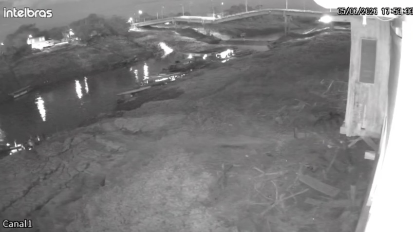 Ponte de R$ 36 milhões desaba no Acre e deixa dois feridos em estado grave