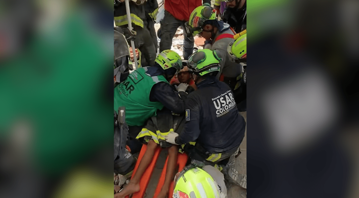 VÍDEO: Menino de 11 anos é resgatado após ficar soterrado na Venezuela