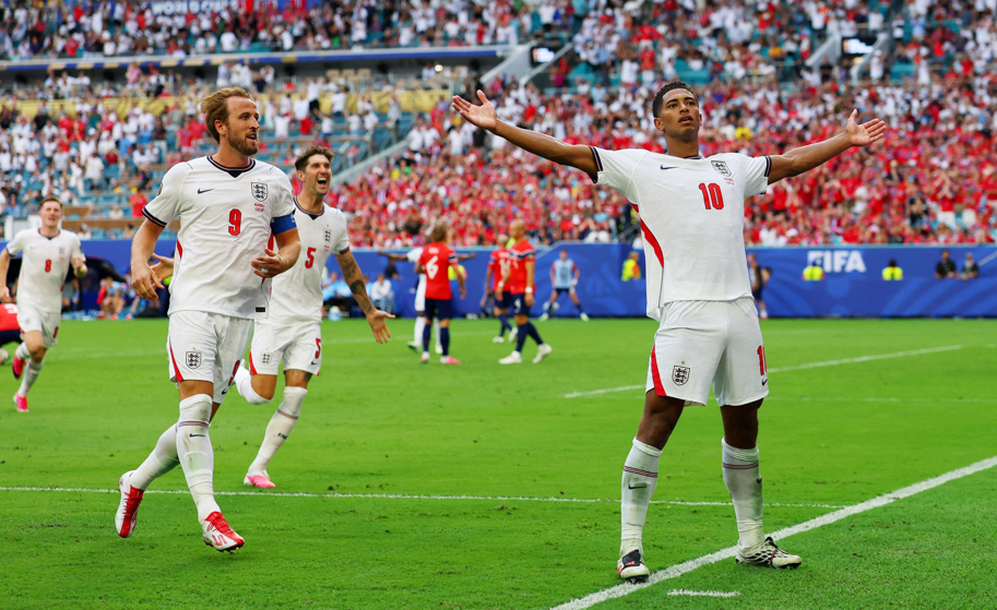 ASSISTA AOS GOLS: Bellingham marca duas vezes e Inglaterra elimina Noruega