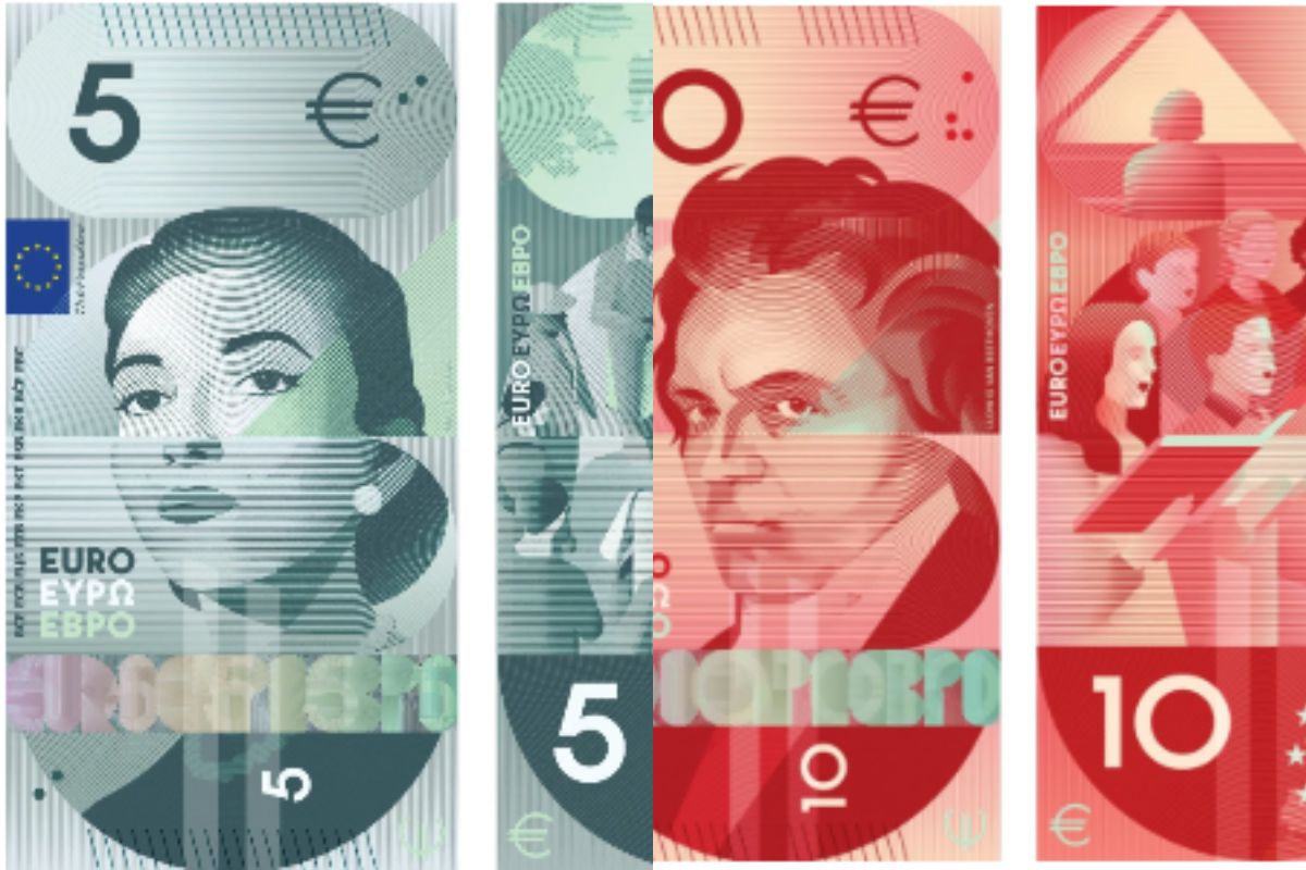 Notas de Euro vão mudar pela primeira vez desde 2002; veja fotos dos novos desenhos