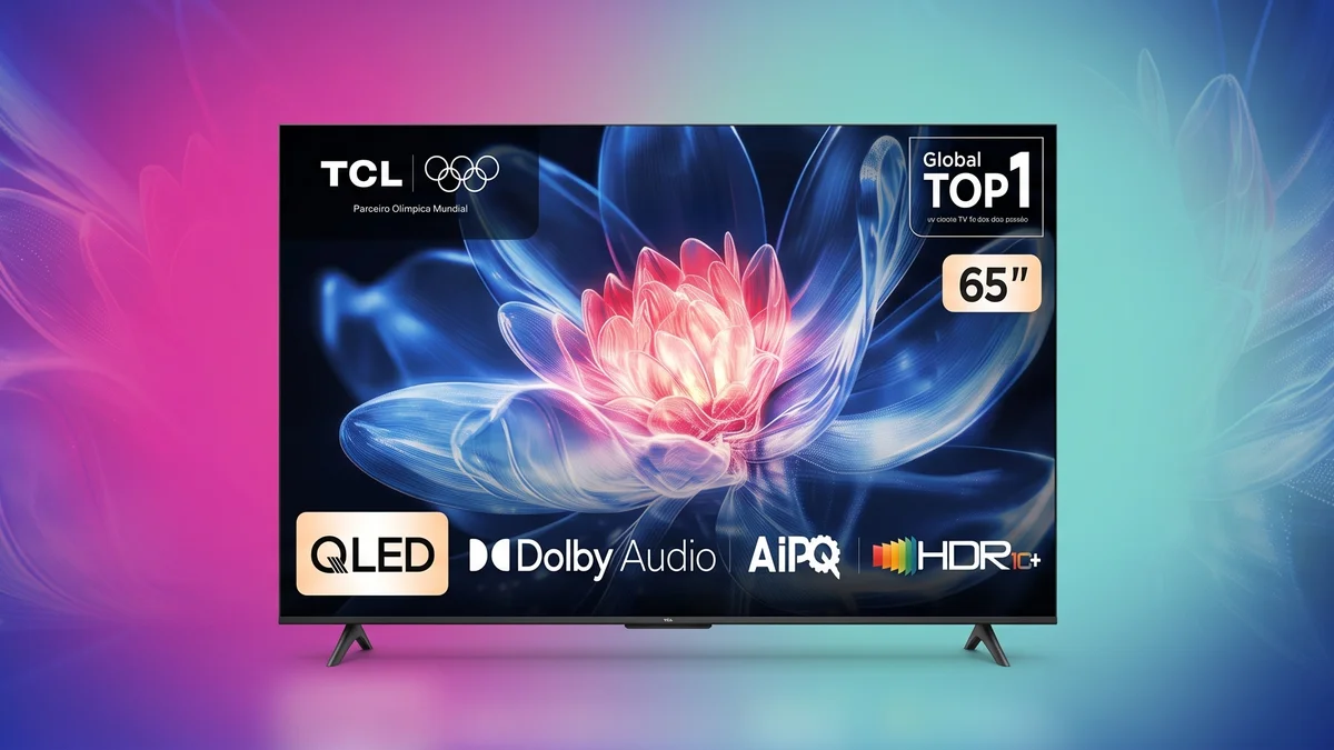 Amazon faz queima de TV grandona da TCL com tela QLED; R$ 521 de desconto