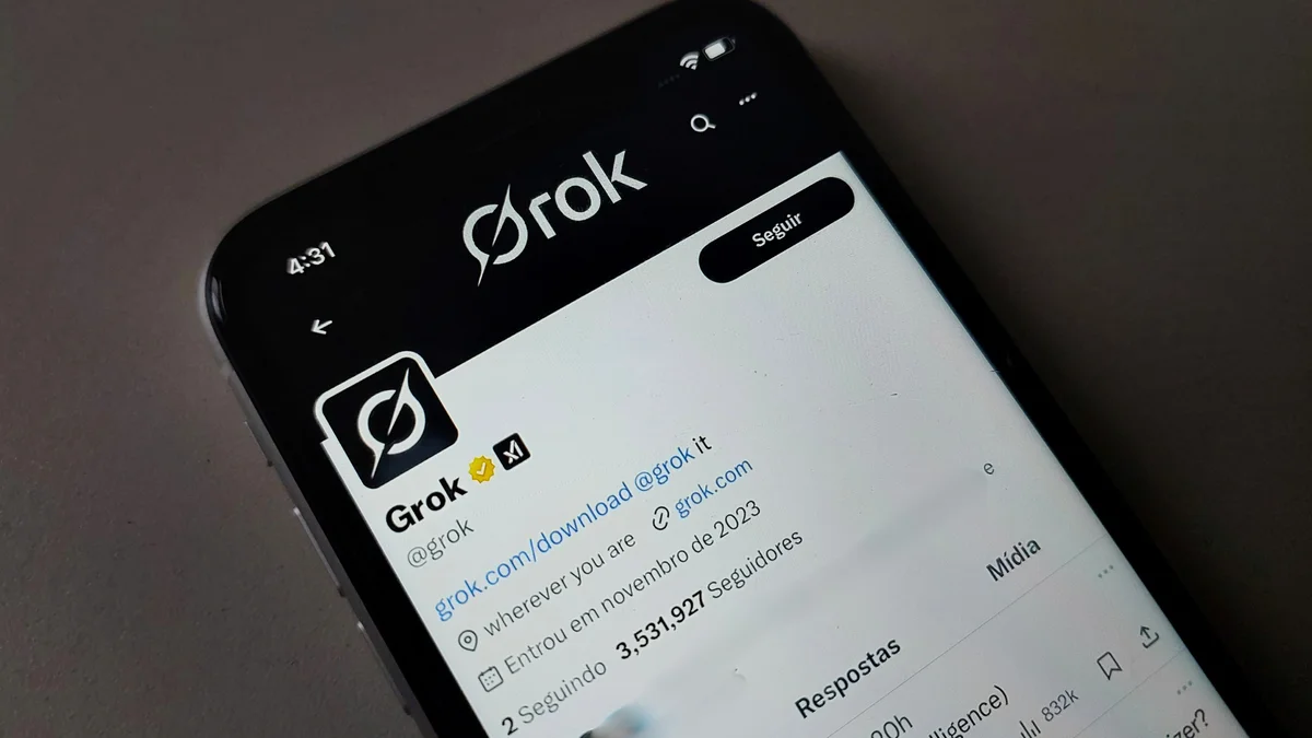 Grok lança novo editor profissional de imagens que parece o Photoshop