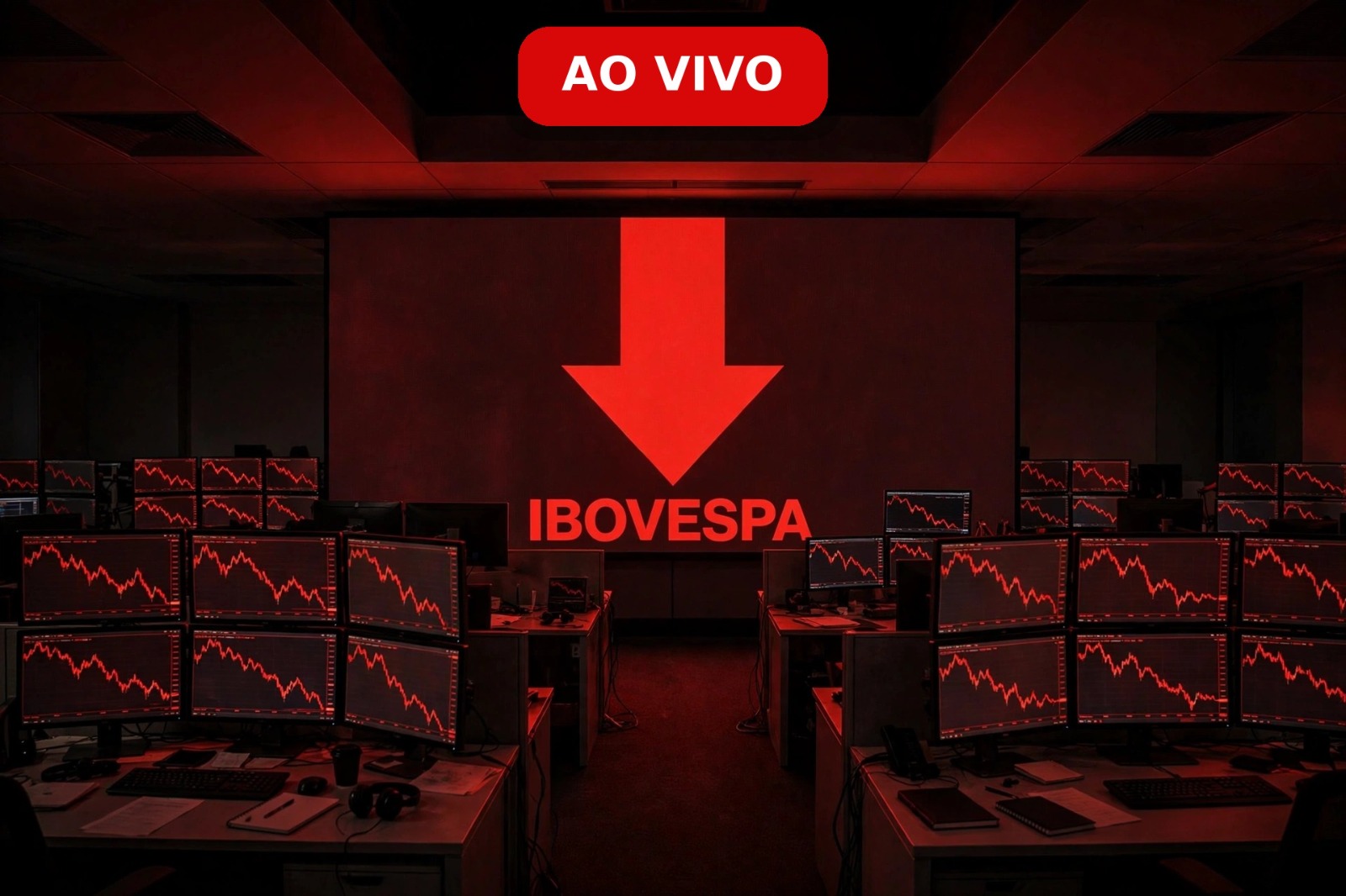 Ibovespa Hoje Ao Vivo: Bolsa cai com holofote voltado para chair do Fed