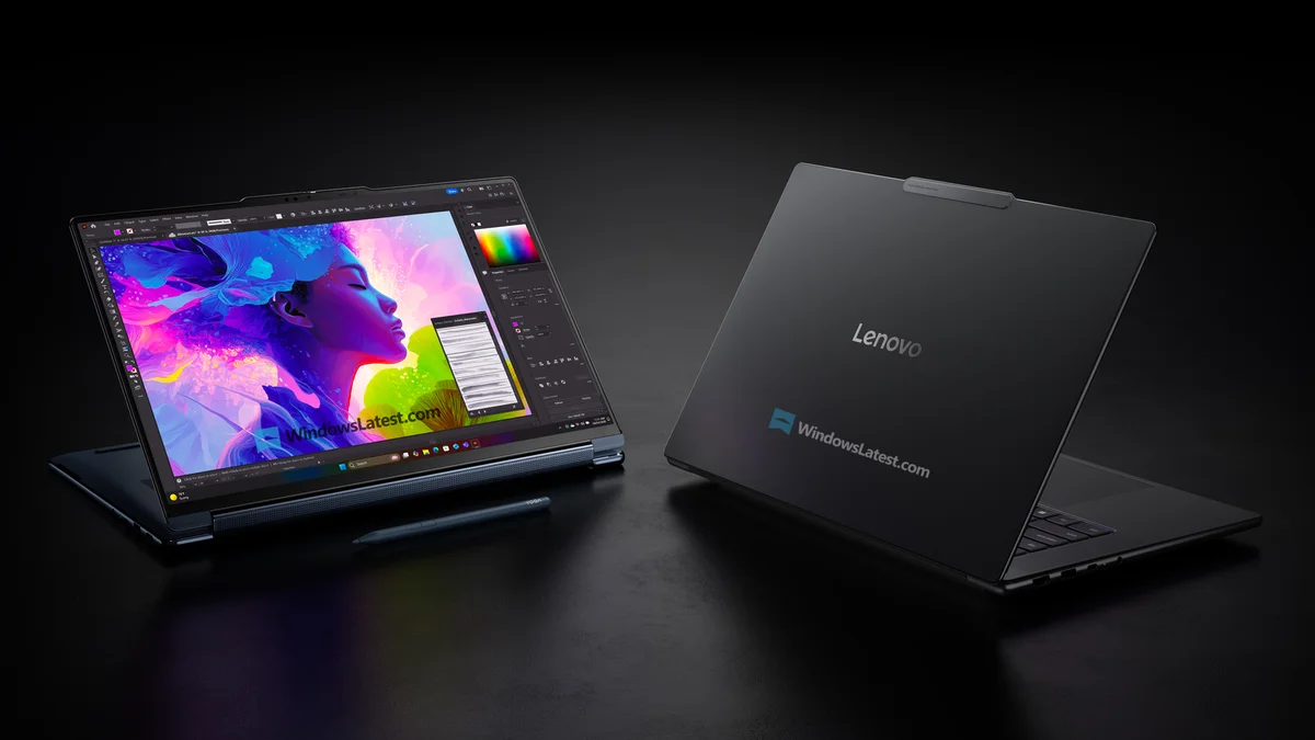 Lenovo prepara notebook dobrável poderoso com NVIDIA RTX Spark