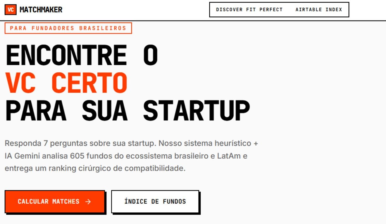 Startups lança ferramenta que mede o fit entre startups e VCs