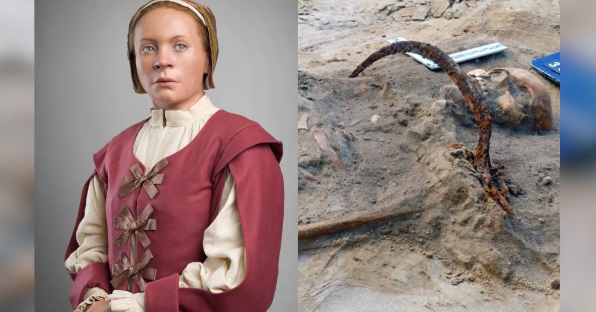Uma jovem vampira enterrada numa sepultura há 400 anos com foice na garganta e cadeado no pé tem um mistério que desafia cientistas
